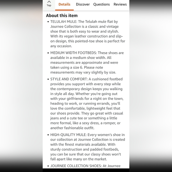 Journee Collection Telulah Red Vegan Mule slip on shoe Size 8 - Picture 5 of 10